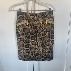 Michael Kors Leopard Print Pencil Skirt